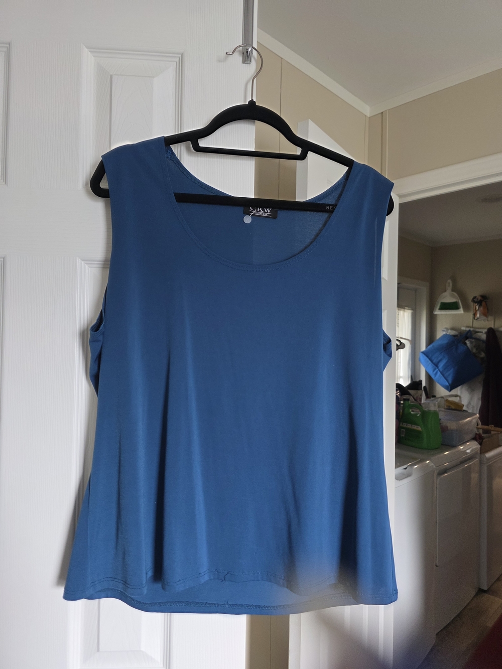 Women's Scoop Neck Sleeveless Top - Blue